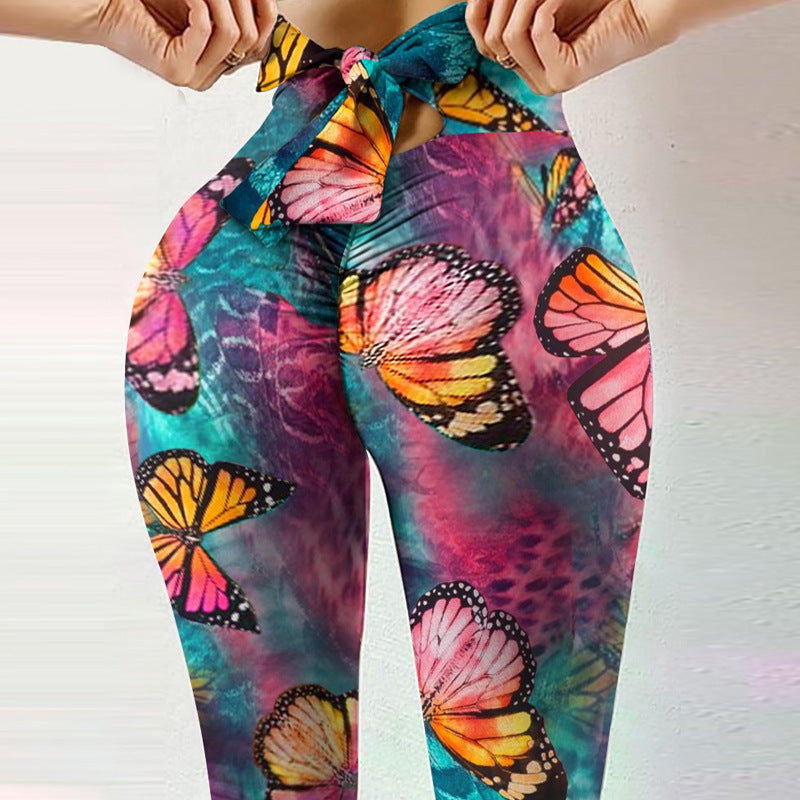 Legging yoga taille haute push-up SRAËLIA — photo produit